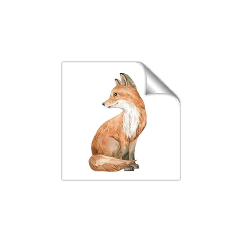 Picture of Forest Fox  _GroupedProduct_Square_Mini_ _GroupedProduct_Square_Unframed_Print_Only_