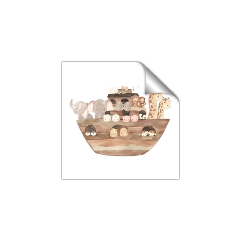 Picture of Watercolor Noahs Ark _GroupedProduct_Square_Mini_ _GroupedProduct_Square_Unframed_Print_Only_