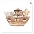 Picture of Watercolor Noahs Ark _GroupedProduct_Square_Mini_ _GroupedProduct_Square_Unframed_Print_Only_