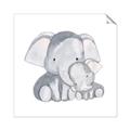 Picture of Mother and baby elephant _GroupedProduct_Square_Mini_ _GroupedProduct_Square_Unframed_Print_Only_