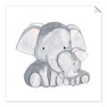 Picture of Mother and baby elephant _GroupedProduct_Square_Mini_ _GroupedProduct_Square_Unframed_Print_Only_