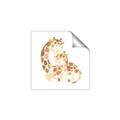 Picture of Mother and baby Giraffe _GroupedProduct_Square_Mini_ _GroupedProduct_Square_Unframed_Print_Only_
