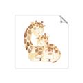 Picture of Mother and baby Giraffe _GroupedProduct_Square_Mini_ _GroupedProduct_Square_Unframed_Print_Only_