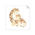 Picture of Mother and baby Giraffe _GroupedProduct_Square_Mini_ _GroupedProduct_Square_Unframed_Print_Only_