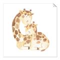 Picture of Mother and baby Giraffe _GroupedProduct_Square_Mini_ _GroupedProduct_Square_Unframed_Print_Only_