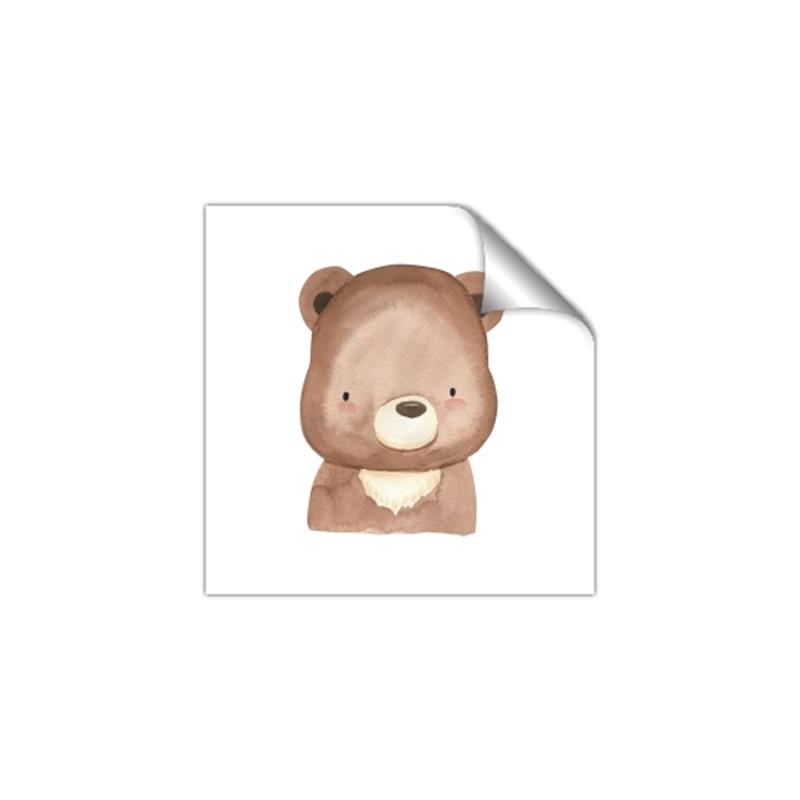 Picture of Bear Face _GroupedProduct_Square_Mini_ _GroupedProduct_Square_Unframed_Print_Only_