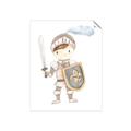 Picture of knight illustration for kids I _GroupedProduct_Rectangle_Portrait_Mini_ _GroupedProduct_Rectangle_Portrait_Unframed_Print_Only_