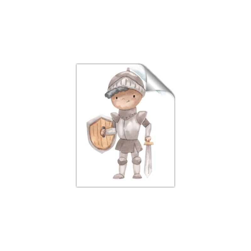 Picture of knight illustration for kids II _GroupedProduct_Rectangle_Portrait_Mini_ _GroupedProduct_Rectangle_Portrait_Unframed_Print_Only_