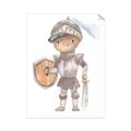 Picture of knight illustration for kids II _GroupedProduct_Rectangle_Portrait_Mini_ _GroupedProduct_Rectangle_Portrait_Unframed_Print_Only_