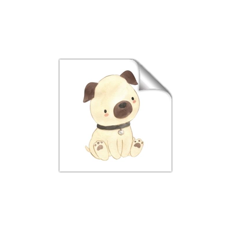 Picture of Watercolor Pug _GroupedProduct_Square_Mini_ _GroupedProduct_Square_Unframed_Print_Only_