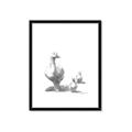 Picture of Duck and Chicks _GroupedProduct_Rectangle_Portrait_Mini_ _GroupedProduct_Rectangle_Portrait_Framed_Matted_