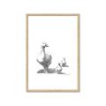 Picture of Duck and Chicks _GroupedProduct_Rectangle_Portrait_Mini_ _GroupedProduct_Rectangle_Portrait_Framed_Matted_