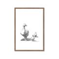 Picture of Duck and Chicks _GroupedProduct_Rectangle_Portrait_Mini_ _GroupedProduct_Rectangle_Portrait_Framed_Matted_