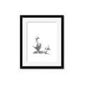 Picture of Duck and Chicks _GroupedProduct_Rectangle_Portrait_Mini_ _GroupedProduct_Rectangle_Portrait_Framed_Matted_