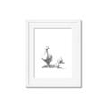 Picture of Duck and Chicks _GroupedProduct_Rectangle_Portrait_Mini_ _GroupedProduct_Rectangle_Portrait_Framed_Matted_