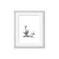 Picture of Duck and Chicks _GroupedProduct_Rectangle_Portrait_Mini_ _GroupedProduct_Rectangle_Portrait_Framed_Matted_