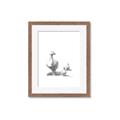Picture of Duck and Chicks _GroupedProduct_Rectangle_Portrait_Mini_ _GroupedProduct_Rectangle_Portrait_Framed_Matted_