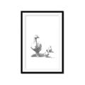 Picture of Duck and Chicks _GroupedProduct_Rectangle_Portrait_Mini_ _GroupedProduct_Rectangle_Portrait_Framed_Matted_