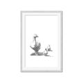 Picture of Duck and Chicks _GroupedProduct_Rectangle_Portrait_Mini_ _GroupedProduct_Rectangle_Portrait_Framed_Matted_