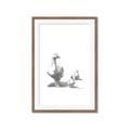 Picture of Duck and Chicks _GroupedProduct_Rectangle_Portrait_Mini_ _GroupedProduct_Rectangle_Portrait_Framed_Matted_