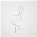 Picture of Snow White Baby Flamingo _GroupedProduct_Square_Unframed_Print_Only_