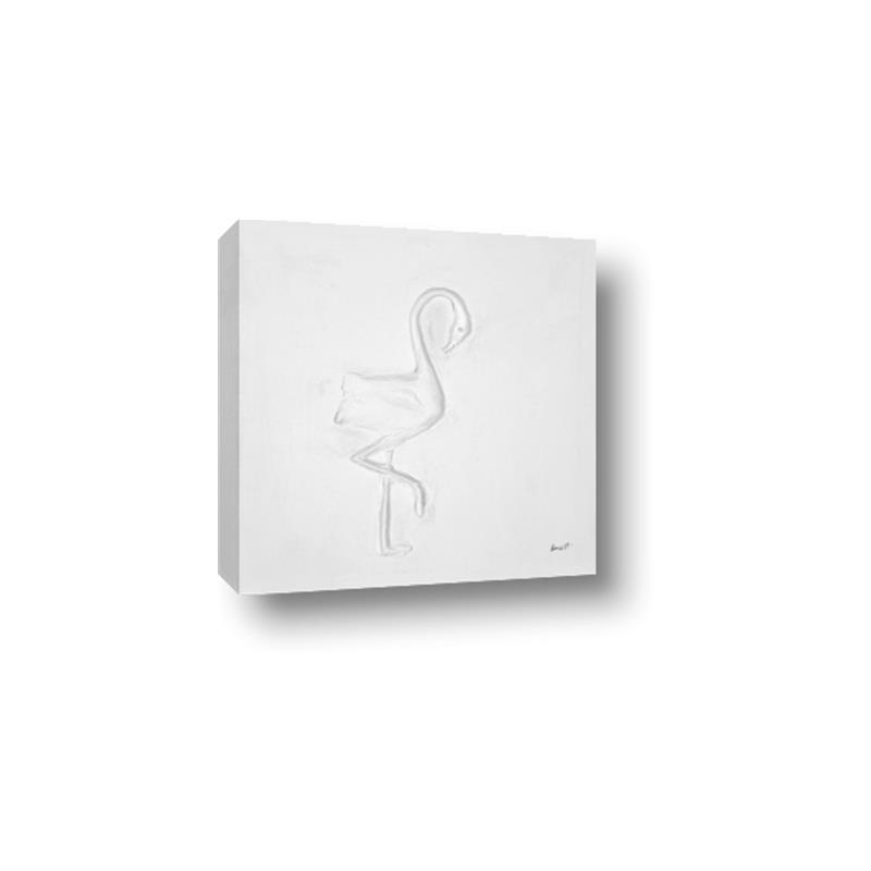 Picture of Snow White Baby Flamingo _GroupedProduct_Square_Canvas_