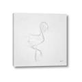 Picture of Snow White Baby Flamingo _GroupedProduct_Square_Canvas_