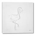 Picture of Snow White Baby Flamingo _GroupedProduct_Square_Canvas_