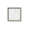 Picture of Snow White Baby Flamingo _GroupedProduct_Square_Canvas_Framed_