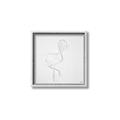 Picture of Snow White Baby Flamingo _GroupedProduct_Square_Canvas_Framed_