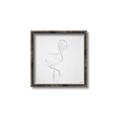 Picture of Snow White Baby Flamingo _GroupedProduct_Square_Canvas_Framed_