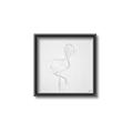 Picture of Snow White Baby Flamingo _GroupedProduct_Square_Canvas_Framed_