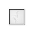 Picture of Snow White Baby Flamingo _GroupedProduct_Square_Canvas_Framed_