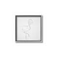 Picture of Snow White Baby Flamingo _GroupedProduct_Square_Canvas_Framed_