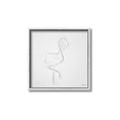 Picture of Snow White Baby Flamingo _GroupedProduct_Square_Canvas_Framed_