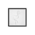 Picture of Snow White Baby Flamingo _GroupedProduct_Square_Canvas_Framed_