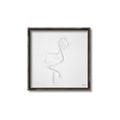 Picture of Snow White Baby Flamingo _GroupedProduct_Square_Canvas_Framed_