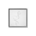 Picture of Snow White Baby Flamingo _GroupedProduct_Square_Canvas_Framed_