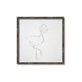 Picture of Snow White Baby Flamingo _GroupedProduct_Square_Canvas_Framed_