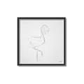 Picture of Snow White Baby Flamingo _GroupedProduct_Square_Canvas_Framed_