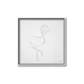 Picture of Snow White Baby Flamingo _GroupedProduct_Square_Canvas_Framed_