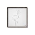 Picture of Snow White Baby Flamingo _GroupedProduct_Square_Canvas_Framed_