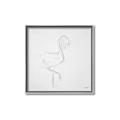 Picture of Snow White Baby Flamingo _GroupedProduct_Square_Canvas_Framed_