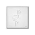 Picture of Snow White Baby Flamingo _GroupedProduct_Square_Canvas_Framed_