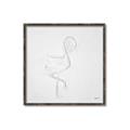 Picture of Snow White Baby Flamingo _GroupedProduct_Square_Canvas_Framed_
