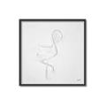 Picture of Snow White Baby Flamingo _GroupedProduct_Square_Canvas_Framed_