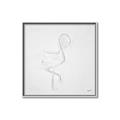 Picture of Snow White Baby Flamingo _GroupedProduct_Square_Canvas_Framed_
