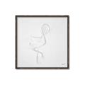 Picture of Snow White Baby Flamingo _GroupedProduct_Square_Canvas_Framed_