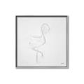 Picture of Snow White Baby Flamingo _GroupedProduct_Square_Canvas_Framed_