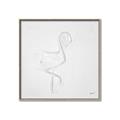 Picture of Snow White Baby Flamingo _GroupedProduct_Square_Canvas_Framed_
